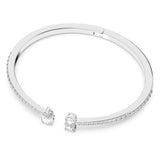 Swarovski Brazalete Mesmera Attract, Tallas mixtas, Blanco, Baño de rodio