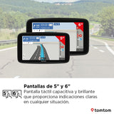TomTom GPS Coche GO Classic 2nd (6", información de tráfico y Alerta de radares, actualizacion de mapas de Europa Mediante Wi-Fi, indicación de carriles en Movimiento y Soporte Reversible Integrado)