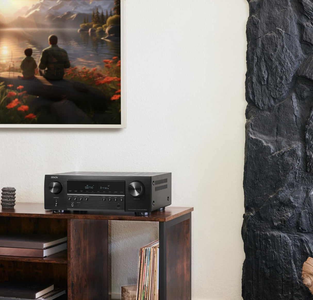 Denon AVC-S670H Receptor AV 5.2 Canales, Sonido Dolby Surround, 6 entradas HDMI y 1 Salida, HDMI 8K, Bluetooth, Wi-FI, AirPlay 2, HEOS Multiroom, Compatible con Alexa, Negro, AVCS670HBKE2