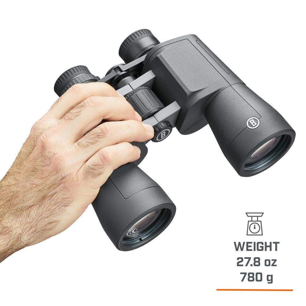 Bushnell - Powerview 2 - Prismáticos - 12x50 - Prisma Porro - Chasis metálico de Aluminio - Multicoated - Armadura de Goma - Observación de Aves - Viajar - Sports - En el Exterior - PWV1250