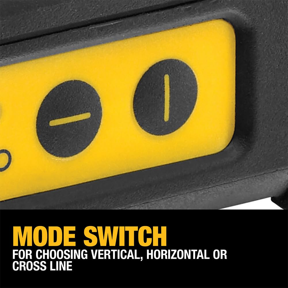 DeWalt DW088CG-XJ - Láser Autonivelante de 2 Líneas en Cruz (Horizontal y Vertical), Color Verde