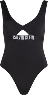 Calvin Klein Traje de baño Mujer One Piece Espalda Abierta, Negro (Pvh Black), M