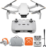 DJI Mini 4K Bundle, Dron Con Cámara 4K UHD, Menos de 249 g, Estabilización Cardán de 3 Ejes, Transmisión de Vídeo de 10Km, Retorno Automático, Resistencia al Viento, 1 Batería Para 31 min de vuelo, C0