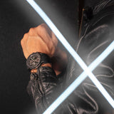 Lotus Reloj Hombre 18943/6 Vortex Caja de Acero Inoxidable 316l Negro Correa de Caucho Negro