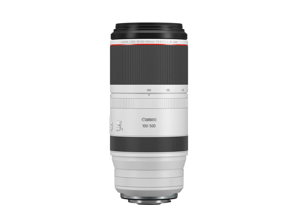 Canon Objetivo RF 100-500mm F4.5-7.1L IS USM - Lente Zoom Teleobjetivo Serie L, Ideal en Viaje y Naturaleza, Ligero, AF de Motores USM y estabilizador óptico 5 Pasos, Compatible Sistema EOS R, Negro