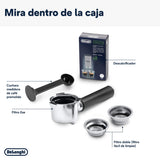 De'Longhi Dedica - Cafetera de Bomba de Acero Inoxidable para Café Molido o Monodosis, Cafetera para Espresso y Cappuccino, Depósito de 1.3 Litros, Sistema Anti-goteo, EC685.BK, Negro