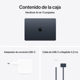 Apple 2025 MacBook Air de 13 Pulgadas con Chip M4: diseñado para Apple Intelligence, Pantalla Liquid Retina de 13,6 Pulgadas, 16 GB de Memoria unificada, 256 GB SSD, Teclado español; Medianoche