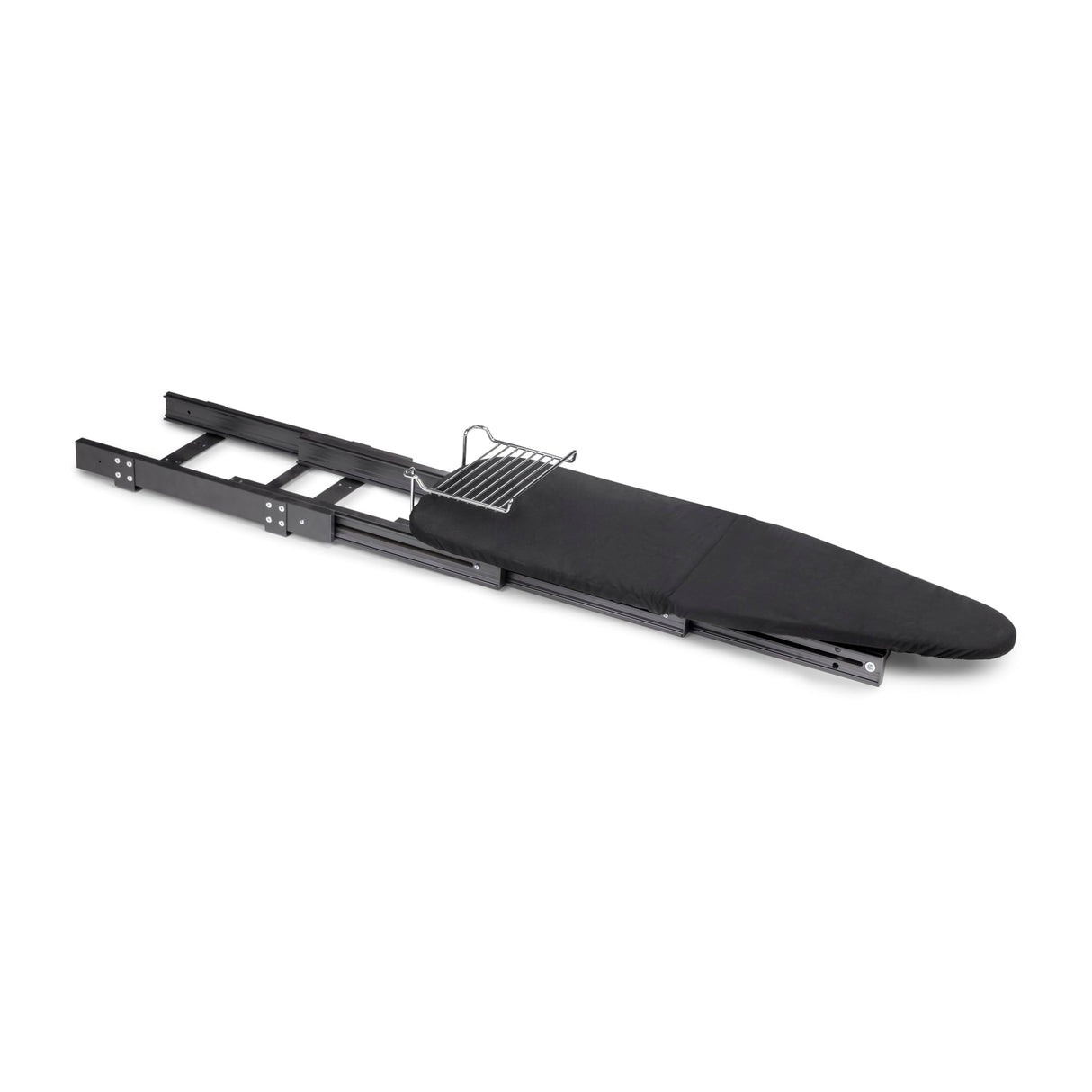 Emuca - Tabla de Planchar Plegable y extraíble para Mueble, Aluminio, Gris Antracita