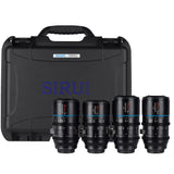 SIRUI Mars Juego de Cine Cinema Objetivo Lens Lenses Lente Anamorphic 1.33x T2 a T2.9, Kit de Lentes MFT (Lentes Anamorphic M4/3 de 24 mm, 35 mm, 50 mm, 75 mm)