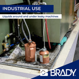 SPC® by Brady Almohadillas Absorbentes Universales – Pack de 200, 1 capa, Sellados y Perforados, 40 cm x 50 cm, Alta Absorción para Aceites, Agua, Disolventes y Refrigerantes