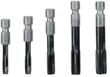 FEIN Set de machos de Roscar VARIO para Agujeros Pasantes,5 piezas, 1X M8, M10, M12, M14 mm, M16 en embalaje cilíndrico. Alta Resistencia del Material, a poco desgaste y fricción, Accesorio Roscador