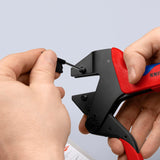 Knipex Crimpadora de sistema para mordazas intercambiables bruñido, con fundas multicomponentes 200 mm 97 43 200