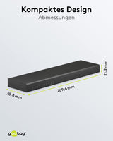 goobay Divisor HDMI 58484 1 a 8/HDMI Compatible con resoluciones de hasta 4 K a 60 Hz, 1 señal de Entrada HDMI a hasta 8 Salidas HDMI como TV, Monitor, proyector, PS5 y Xbox/Negro