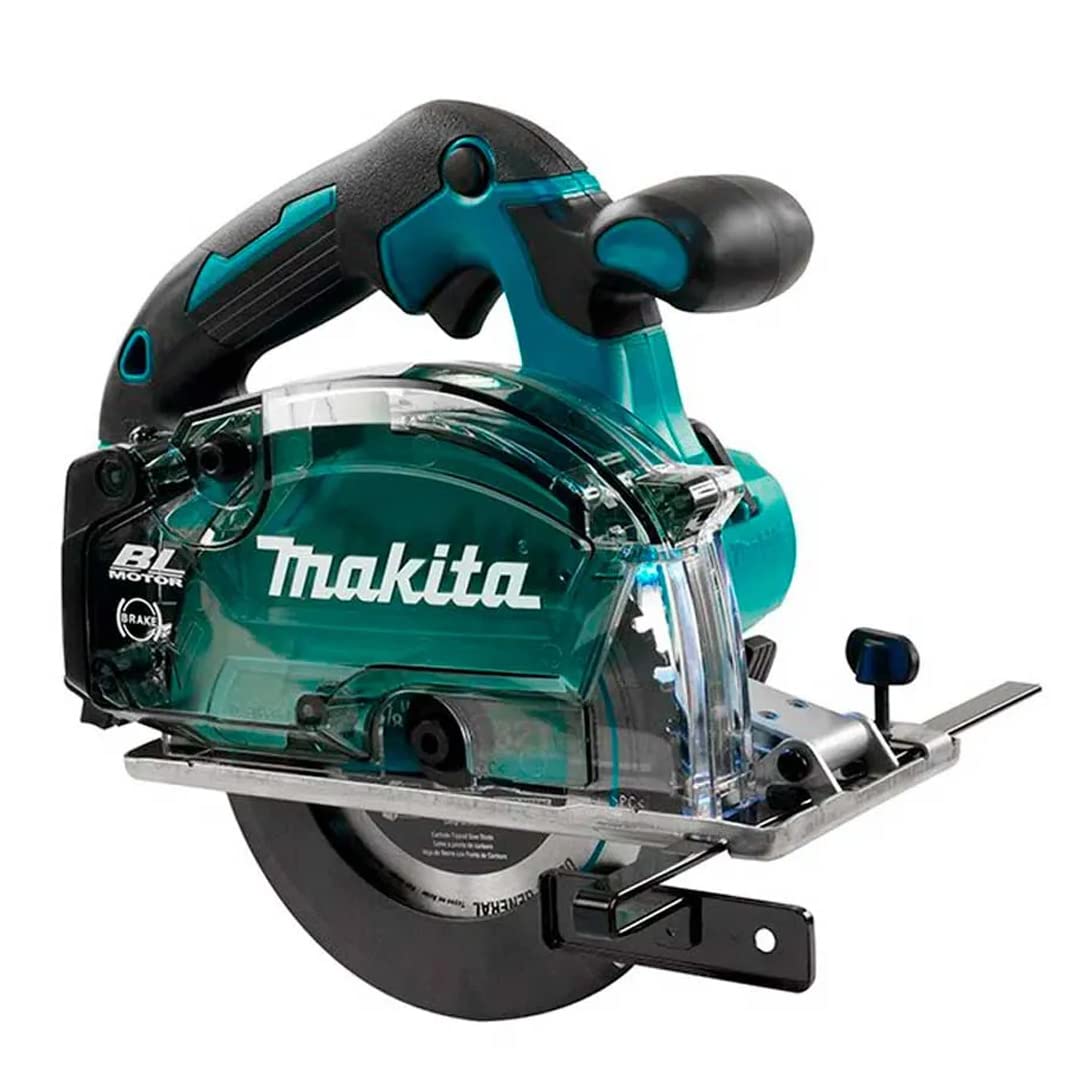 Makita DCS553Z Cortador de Metal con depósito 18V LXT 150MM, Solo, Azul, Size