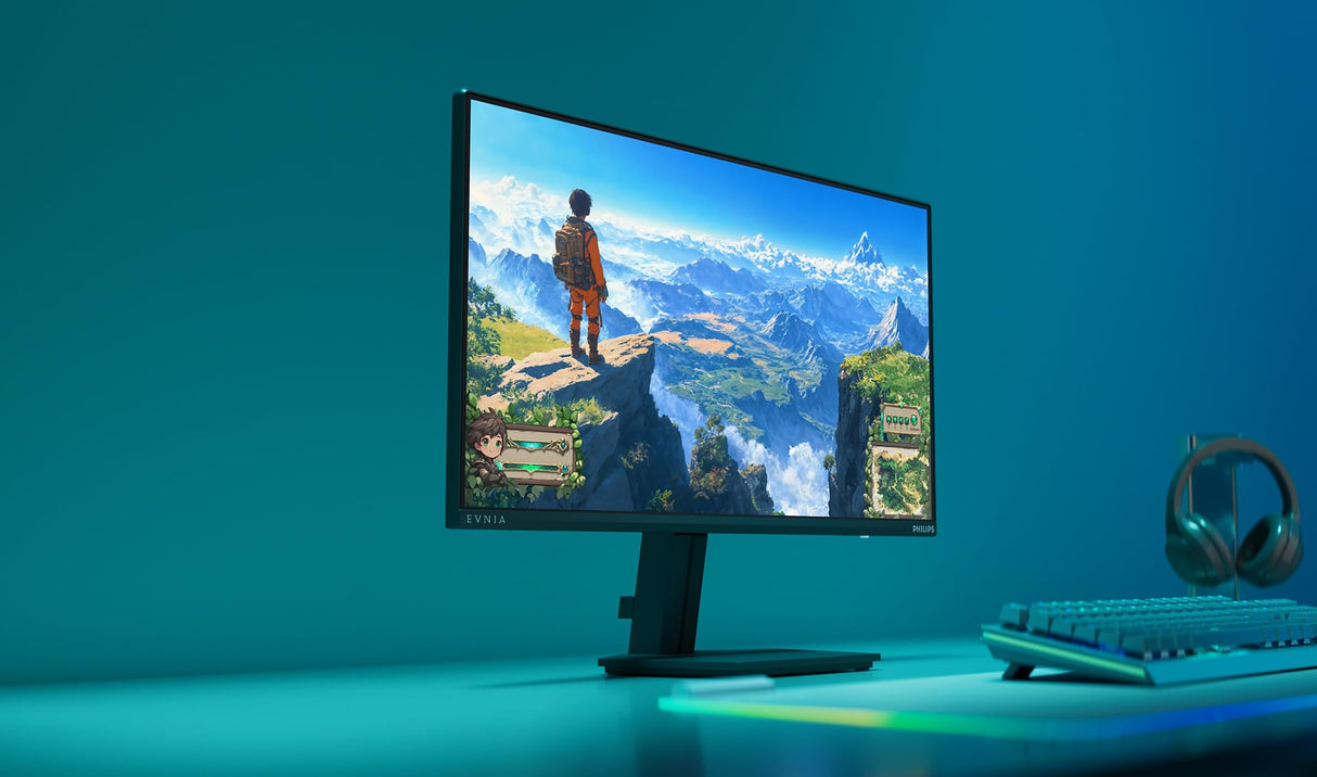 Philips Evnia 24M2N3200NF - Monitor para Juegos Full HD de 24 Pulgadas, 144 Hz, 1 ms MPRT, FreeSync, compatibilidad con G-Sync (1920 x 1080, HDMI 2.0, DisplayPort 1.4) Negro