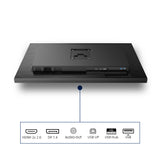 Philips 32B1N3800 Monitor 32" UHD, WLED, 60Hz, VA, 4 ms GtG, Adaptive Sync., TUV Eye Comfort, Altavoces, Altura Ajustable (3840x2160, 2X HDMI 2.0, 1x DP 1.4, USB-Hub) Negro