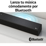 LG S65Q - Barra de Sonido Inteligente, 420W, 3.1 Canales, Sonido Envolvente DTS Virtual:X, Dolby Digital en Alta Resolución, Hi-Res 24bits/96kHz, Meridian Sound Music, Negro