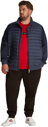 Tommy Hilfiger Sudadera con Cremallera BT-Mix Media Stand CLLR-B MW0MW39138 para Hombre, Azul, Talla 3XL, Azul (Desert Sky), 3XL Plus