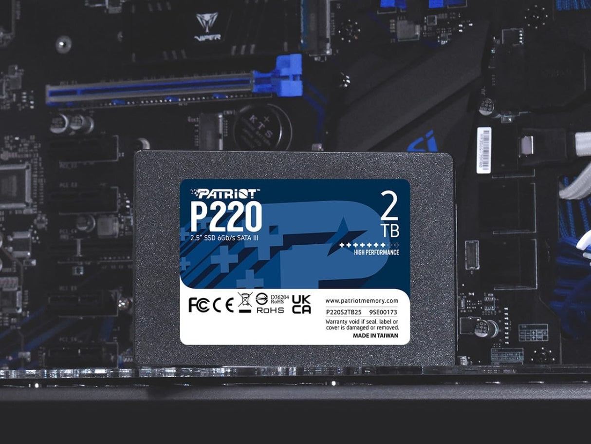Patriot P220 SSD 2TB SATA III Disco Sólido Interno 2.5"