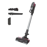 Hoover HF9 Home HF920H, Aspiradora Escoba sin Cable, sin Bolsa, 3 en 1, Escoba, de Mano y Vertical, Cepillo Antienredos, Autonomía 60 min, Color Gris/Rosa