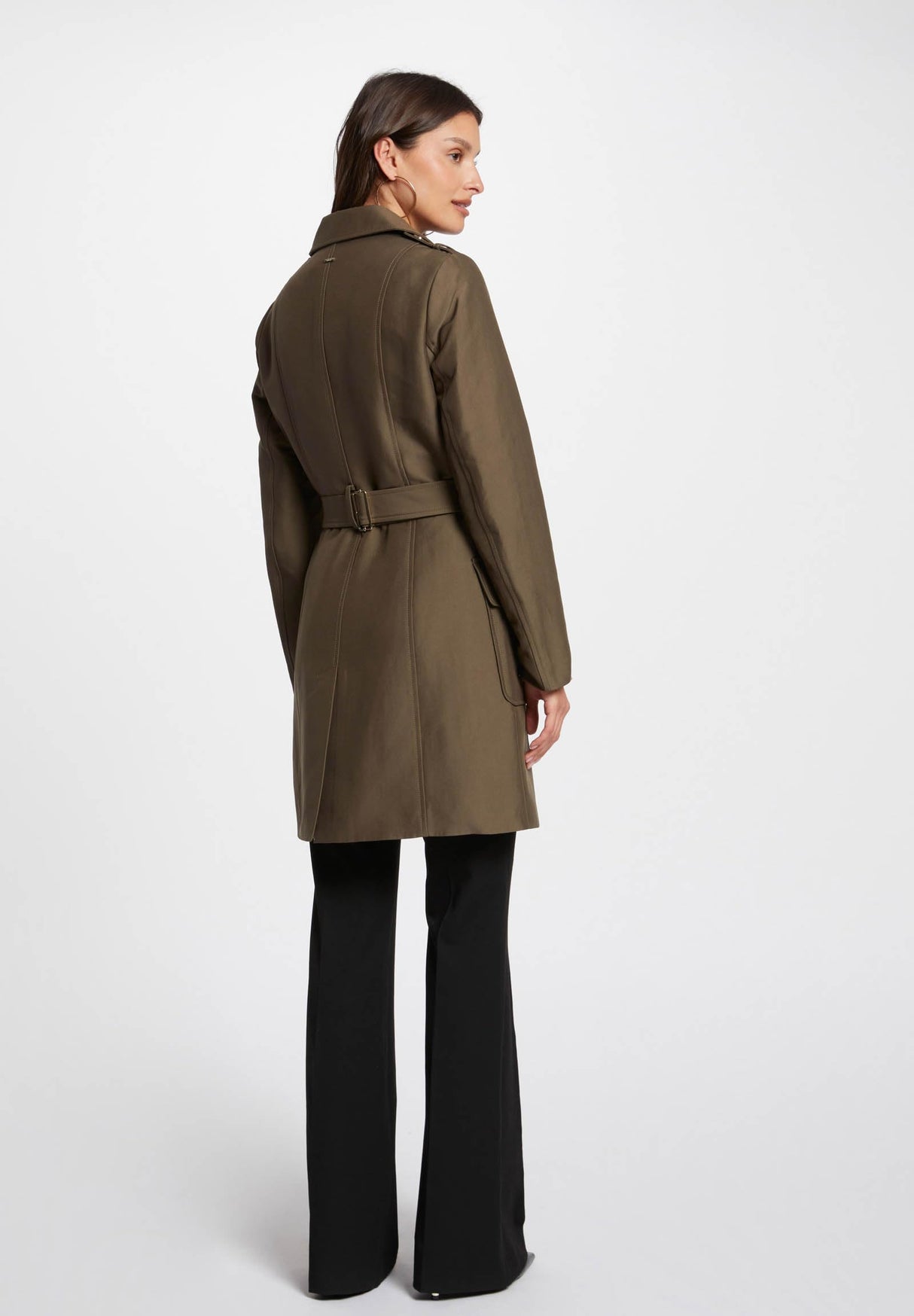 Morgan 242-ginai Gabardina, Caqui, 36 para Mujer