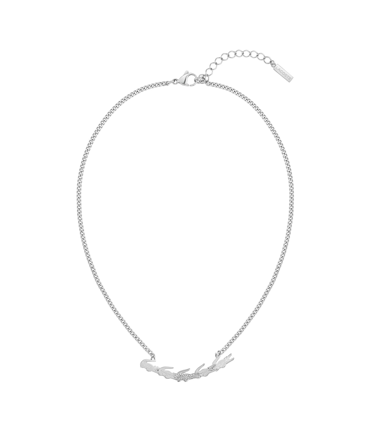 Lacoste Collar para Mujer Colección CROCODILE en Acero Inoxidable con Charms en Forma de Cocodrilo - 2040512
