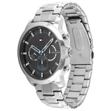 Tommy Hilfiger Reloj Analógico de Cuarzo Multifunción para Hombre con Correa de Acero Inoxidable Plateada - 1791794