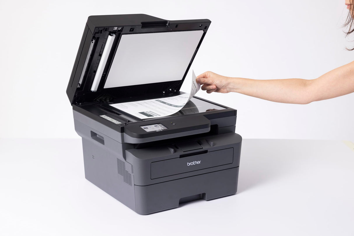 Brother MFCL2800DW, Impresora multifunción láser Monocromo WiFi con fax, impresión automática a Doble Cara y ADF de 50 Hojas