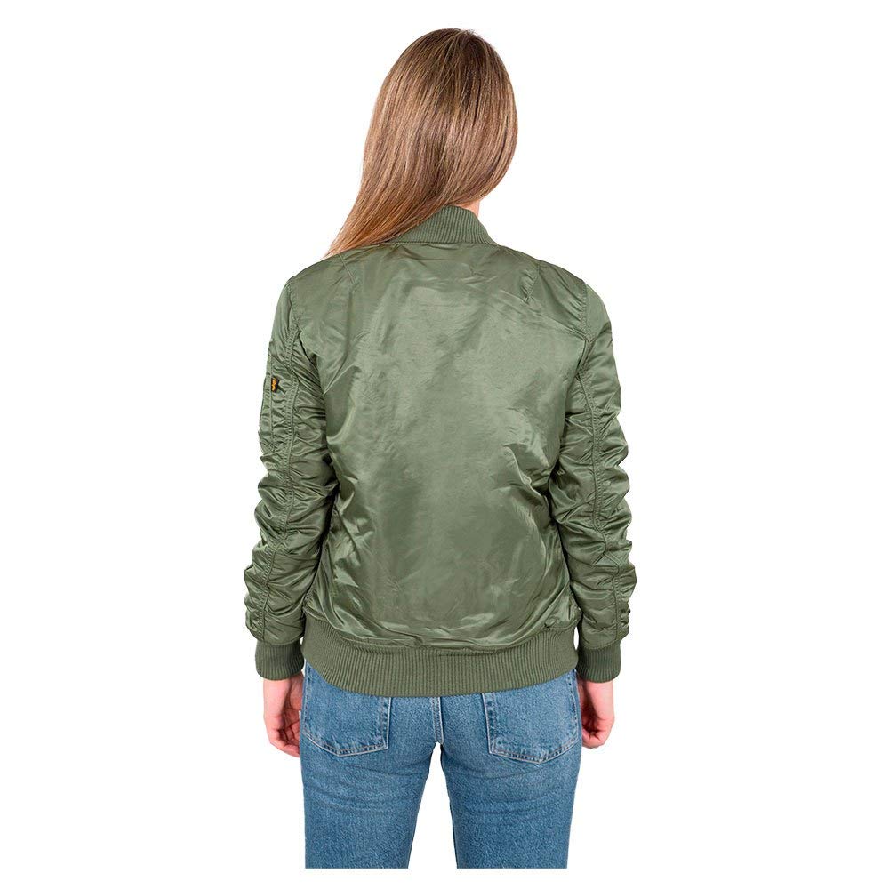 ALPHA INDUSTRIES MA-1 VF 59 Chaqueta, Verde (Sage Green-01), M para Mujer