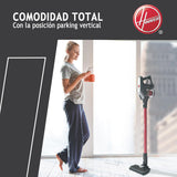 Hoover HF300 Home, HF322TH Aspiradora sin Cable, sin Bolsa, 3 en 1, Escoba, de Mano y Vertical, Rodillo 2 en 1 Suelos y Alfombras, Autonomía 40 min, Color Azul