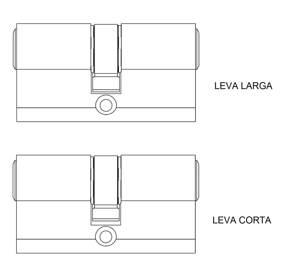 Tesa Assa Abloy, MK153035N, Cilindro de Alta Seguridad, TK100, Doble Embrague, Leva Corta, Llave - Llave, Niquelado, 30 x 35 mm