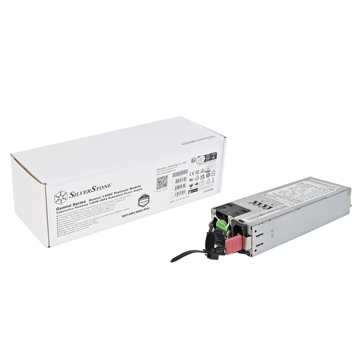 Silverstone Technology SST-GM1300C-PFU, Gemini 1300C Platinum Module, Módulo de reemplazo de 1300W para la Gemini 1300C Platinum (SST-GM1300C-PF)