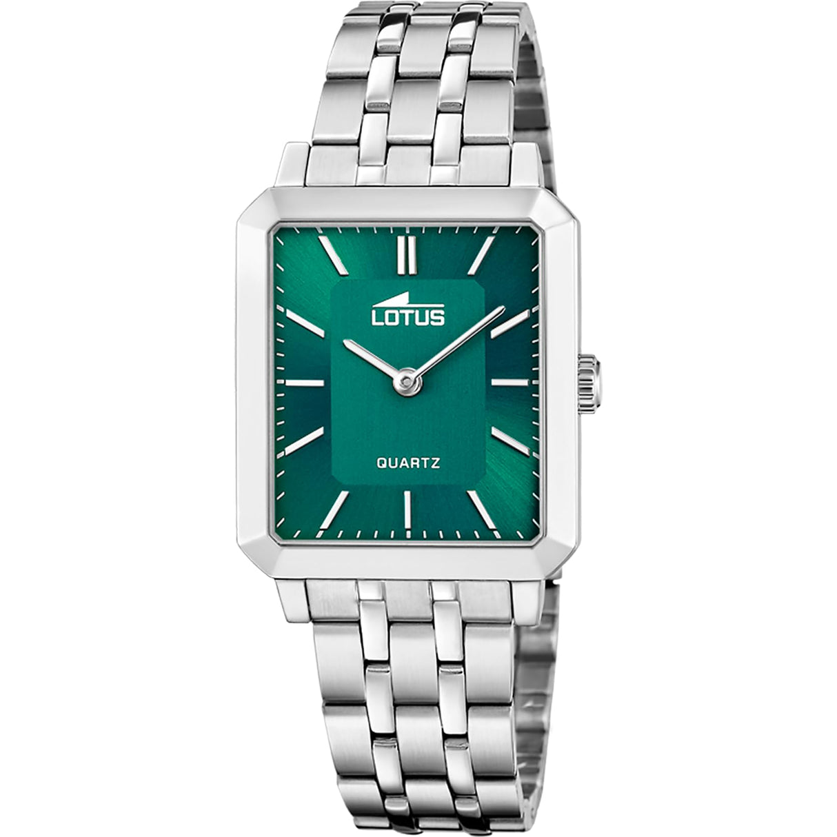 Lotus Reloj Mujer 18980/4 Square Series Caja de Acero Inoxidable 316l Plateado Correa de Acero Inoxidable 316l Plateado