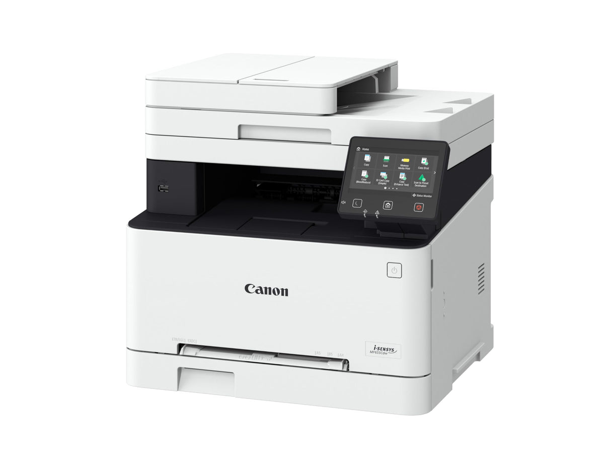 Canon i-SENSYS MF655Cdw Impresora Multifunción Color Láser 3 en 1, Impresión, Copia y Escaneo, WiFi, DADF de 50 Hojas, Impresión a Doble Cara Automática