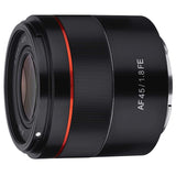 ROKINON F1.8 - Lente compacta de Enfoque automático para Sony E-Mount (45 mm)