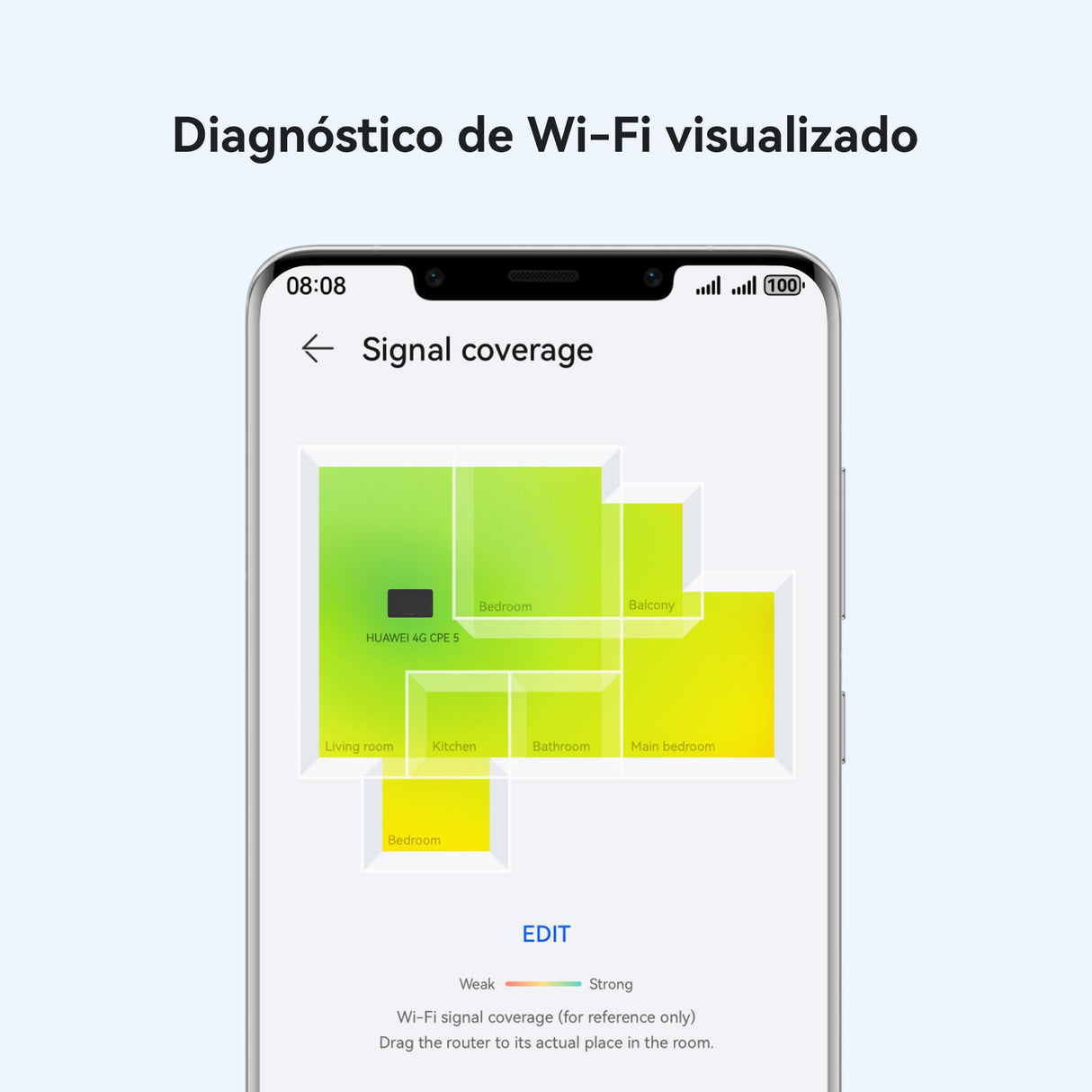 HUAWEI 4G CPE 5, B636, LTE WLAN Router with 400 Mbps, Wi-Fi 6.4G Nano SIM Slot Unlocked, No Configuration Required, Connect 128 Devices, Visualized WLAN Diagnosis, 42 Meses de Garantía