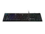 Logitech G 815 Teclado mecánico Gaming Switch táctil GL Perfil Plano diseño escandinavo Carbono