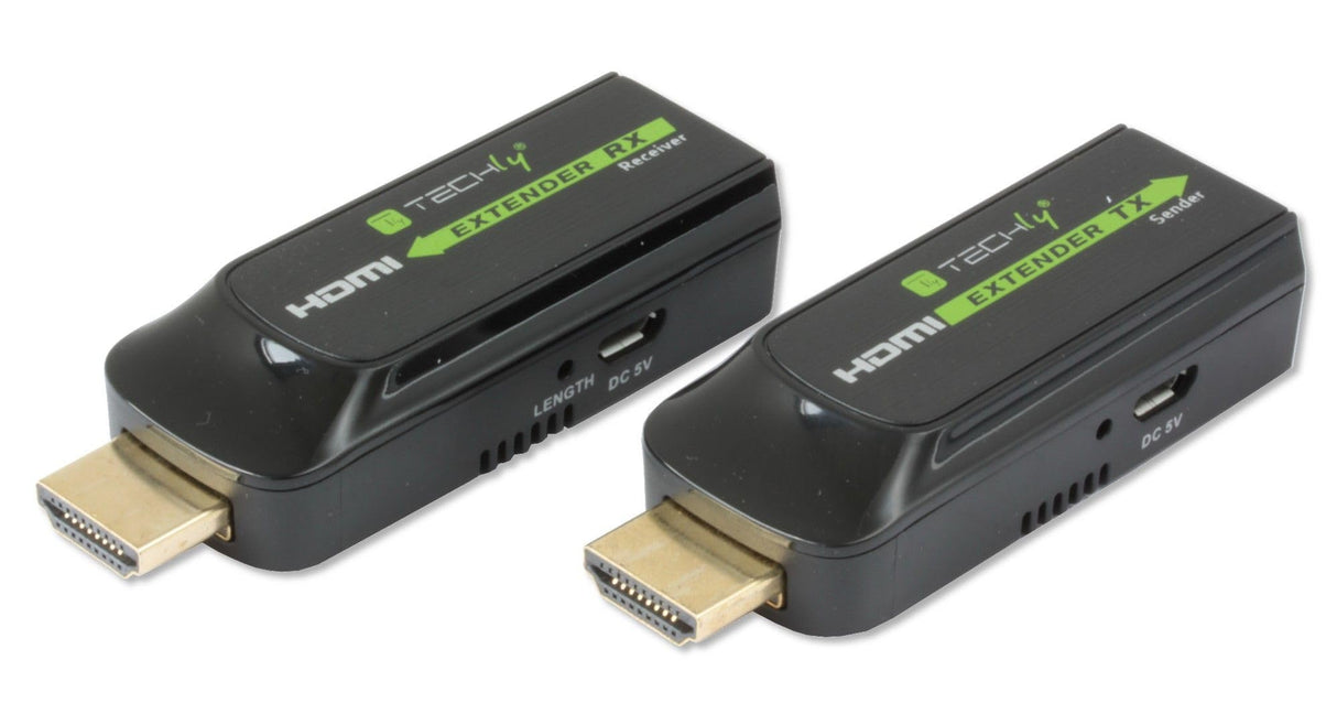 Techly IDATA-EXT-E70S AV transmitter & receiver Negro extensor audio/video - Extensor de A/V (AV transmitter & receiver, Cat6,Cat6a,Cat7, 40 m, 60 Hz, Estéreo, 480i,480p,576i,576p,720p,1080i,1080p)