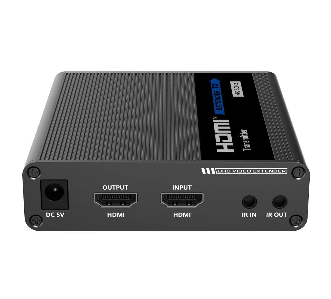 PremiumCord Extensor HDMI 4K a 70 m a través de Cable de Pares Cat6, Cat6A, Cat7, emisor y Receptor de Infrarrojos, HDMI 2.0, ARC, resolución de vídeo Ultra HD 4K @ 60 Hz