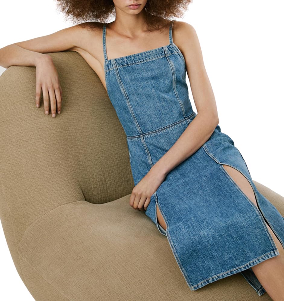 Pepe Jeans Elodie Vestido, Azul (Mezclilla), L para Mujer