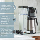 Moccamaster KBGT, Cafetera Filtro, Negro, Cafetera, Thermos, 1.25 Litros