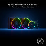 Razer Hanbo Chroma (360mm) - All In One aRGB Chroma Liquid Cooler (Ultimate AIO Design, Quiet, Powerful aRGB Fans, Silent and Efficient Liquid Cooling, PWM Support) Chroma