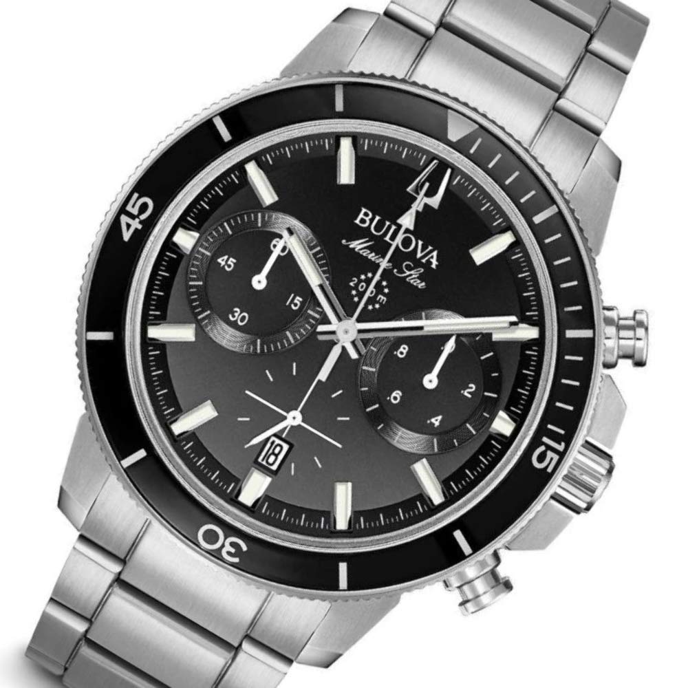 Bulova Reloj Analógico para Hombres de Cuarzo con Correa en Acero Inoxidable 96B272
