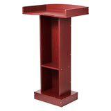 VEVOR Atril de Madera Alto de 105 cm, Soporte de Podio con Superficie de Lectura de 60 x 40 cm, con Estante de Almacenamiento para Aulas, Conferencias, Iglesias, Presentaciones, Discursos, Conciertos