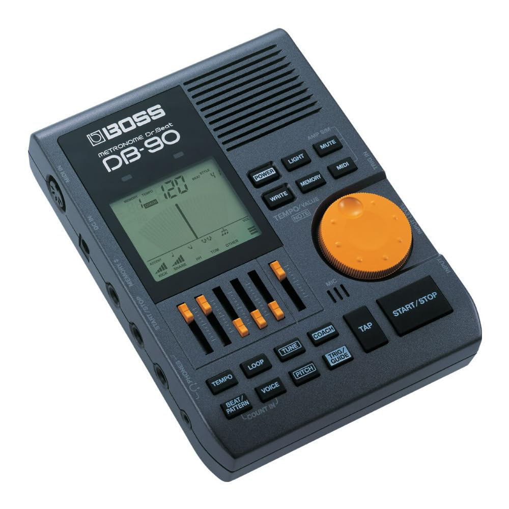 Metrónomo digital BOSS DB-90 — 4 sonidos de metrónomo y entrada MIDI