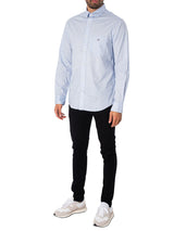 GANT Reg Poplin Shirt Camisa, Light Blue, 4XL para Hombre