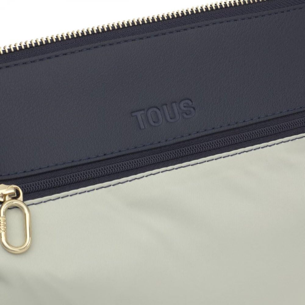 TOUS Bowling M Buckles Soft Azul Marino, Bolso Mujer, Gris