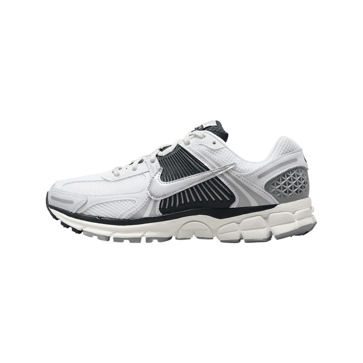 NIKE Zoom Vomero 5, Sneaker Mujer, White Metallic Silver Armory Navy Sail, 42 EU