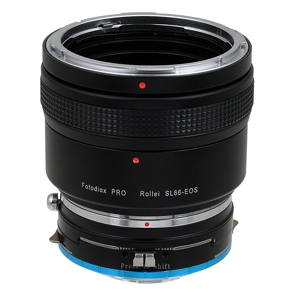 Fotodiox Pro Adaptore de Objetivo Shift Rolleiflex SL66 (Rollei SL66E, SL66X, SL66SE) a Cámara Fujifilm X-Mount Mirrorless - para Cámaras X-Mount como X-MountPro1, X-MountE1, X-MountM1, X-MountA1, X-MountE2, X-MountT1