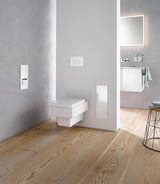 Emco asis-Euro 2.0 rasante Soporte para Papel higiénico, Frontal optiwhite, instalación Armario, sin Marco Puerta bisagra Izquierda – 972427422